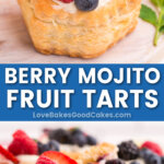 mojito de bayas pasteles de frutas pin collage