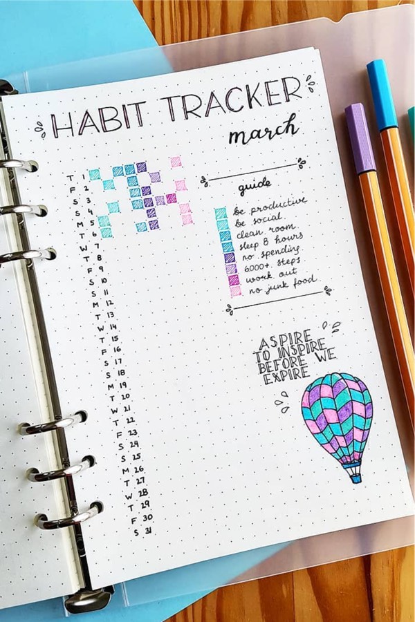 Sale el Bullet Journal de marzo