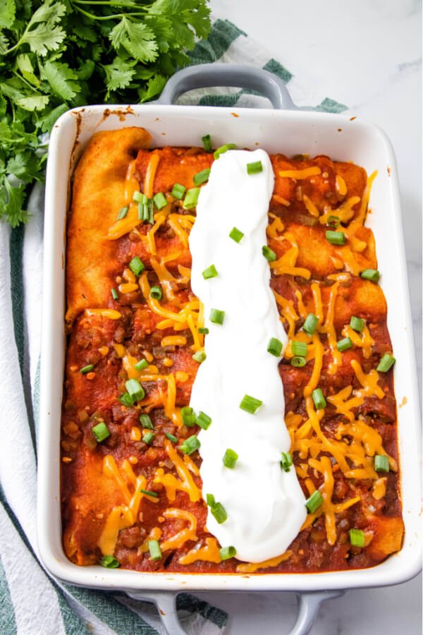 También extraño las enchiladas de carne molida frita