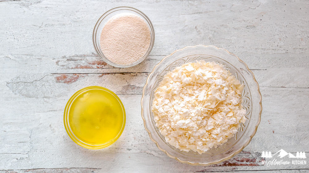 Ingredientes de los macarons cetogénicos