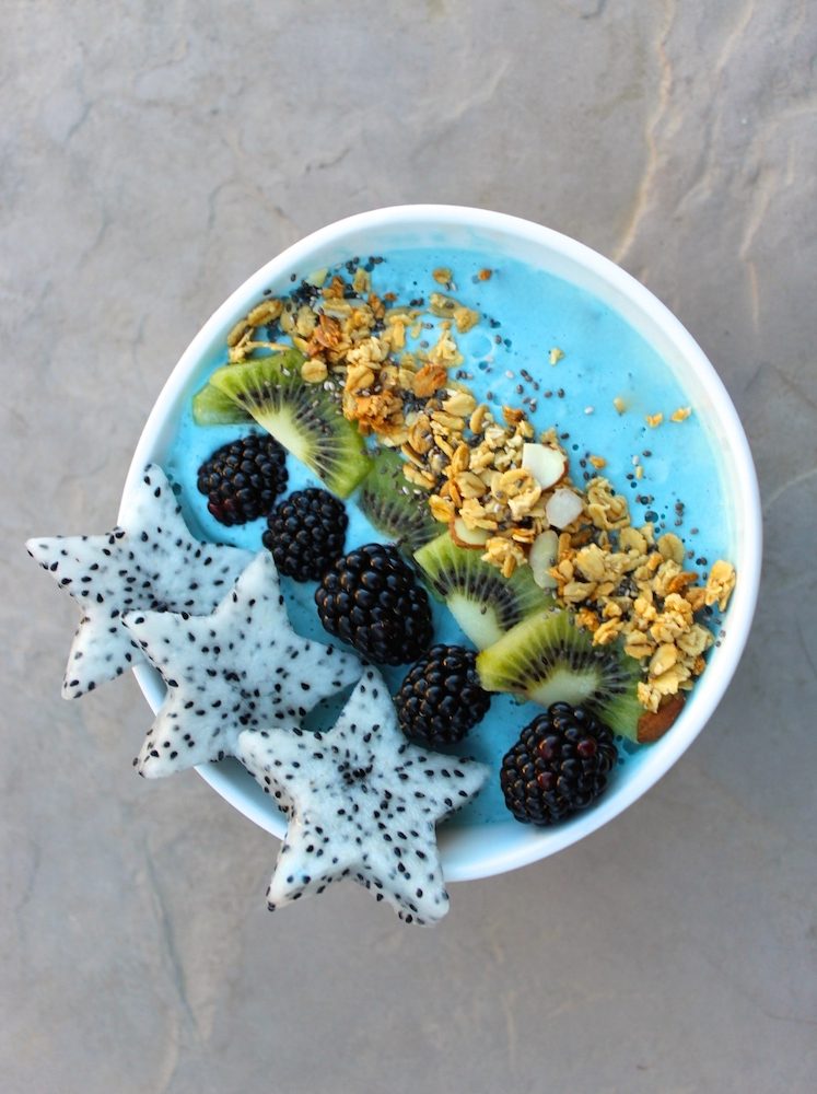 recetas de batidos azules