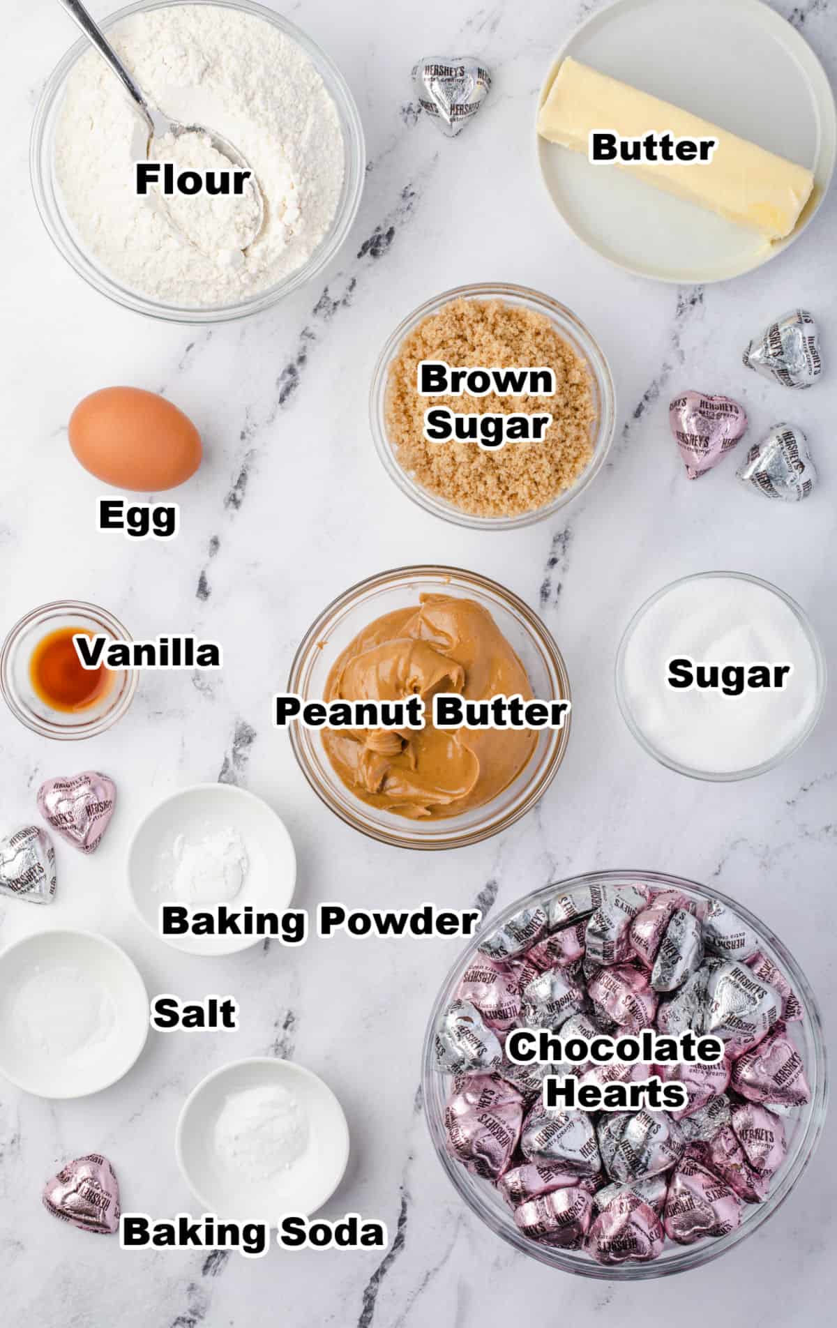 Todos los ingredientes necesarios para esta receta.