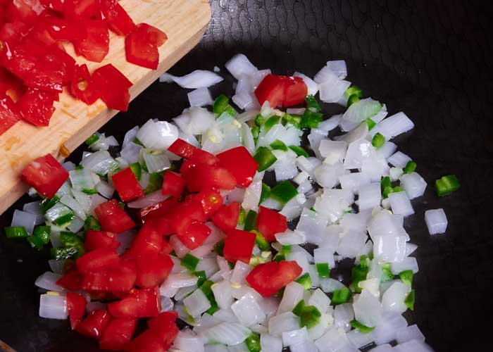 agregar los tomates