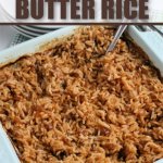 recién barra de mantequilla de arroz en una sartén