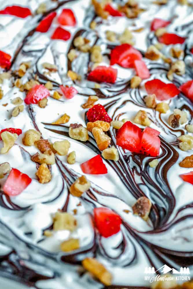 Tarta de queso con cáscara de yogur