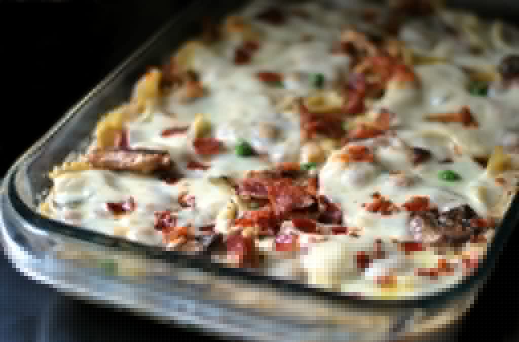Pollo, Bacon y Provolone Alfredo Al Forno | Las recetas de la tía Bee
