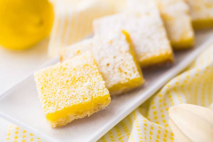 Receta de barritas de limón a la antigua