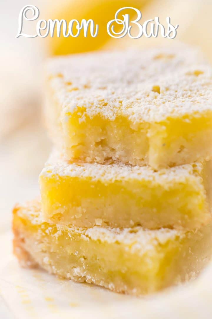 Receta fácil de barritas de limón