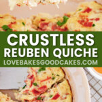 pasador de pegamento para quiche de Ruben
