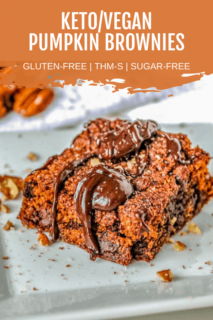 brownies veganos de calabaza