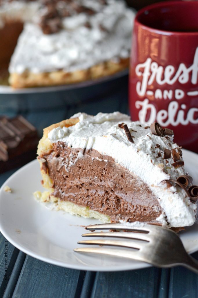 pastel de crema de chocolate