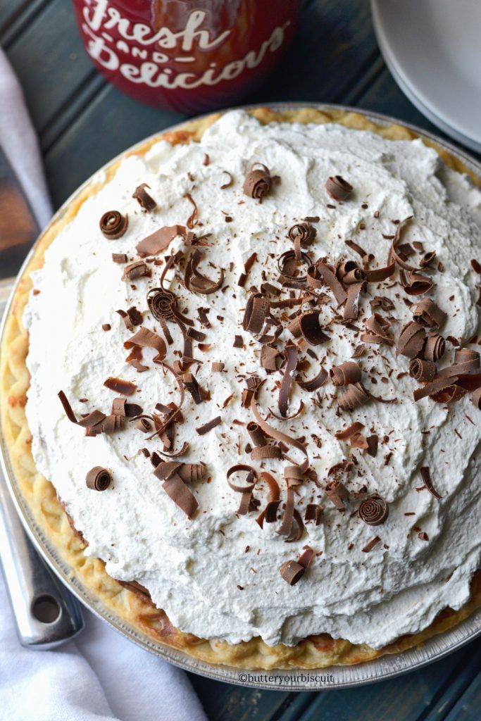 pastel de crema de chocolate