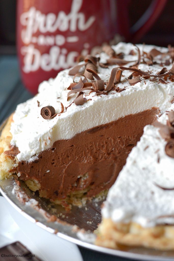 pastel de crema de chocolate