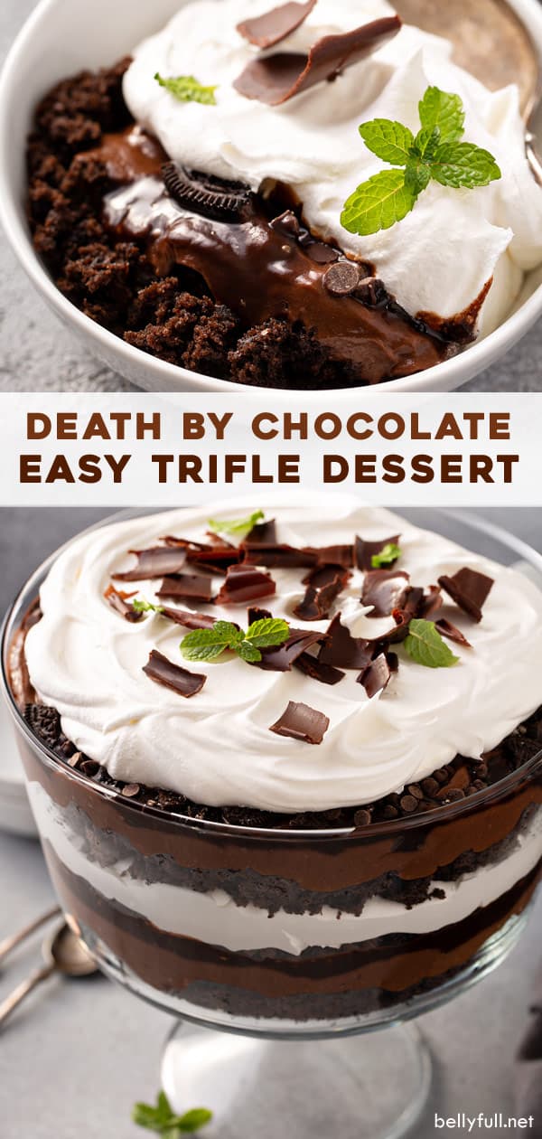 broche largo para Death By Chocolate Trifle