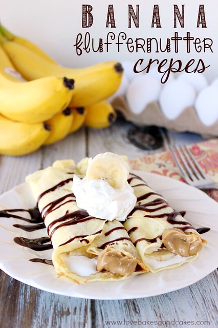 Crepes de plátano y fluffernutter: para un brunch de fin de semana o una cena entre semana, ¡estos crepes son deliciosos y fáciles! #Crepes