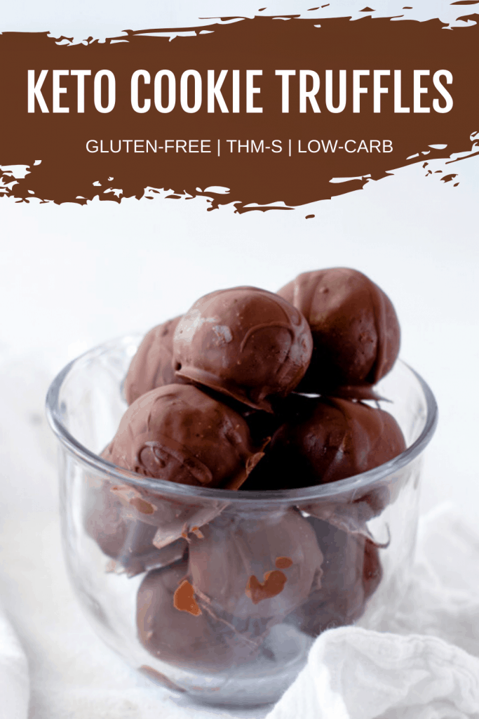 Imagen de pin para trufas de galletas cetogénicas