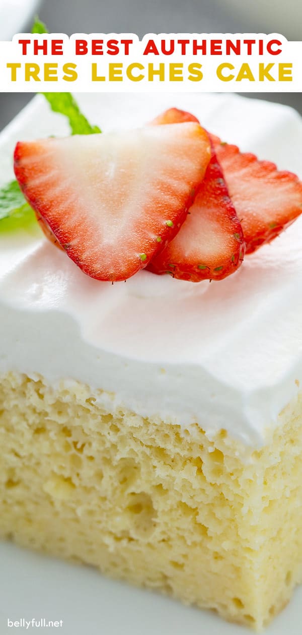 pasador largo para pastel de tres leches casero