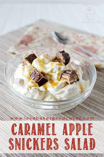 Ensalada de manzana y caramelo Snickers