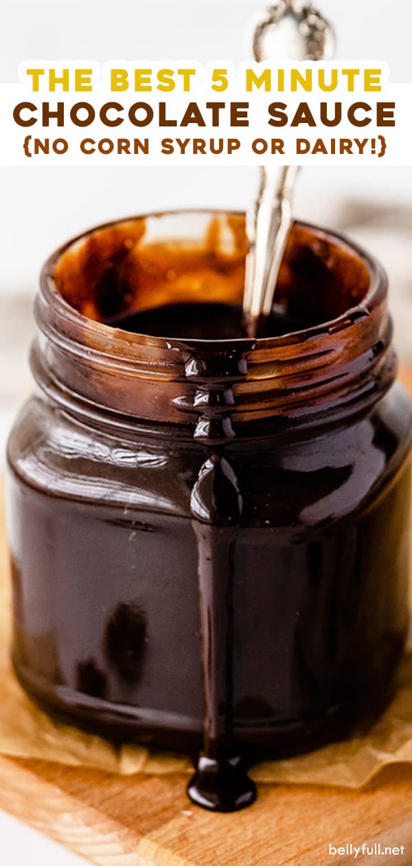 pasador de salsa de chocolate casero