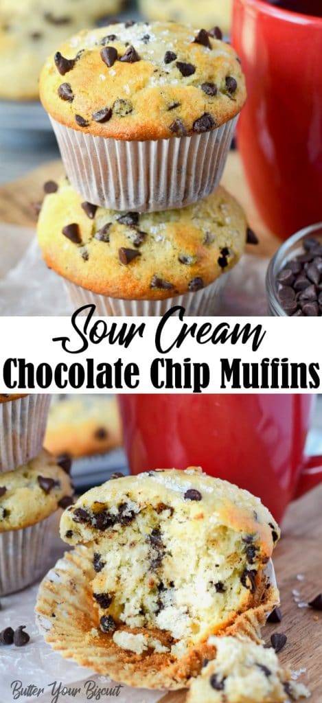 Muffins de chocolate con crema agria
