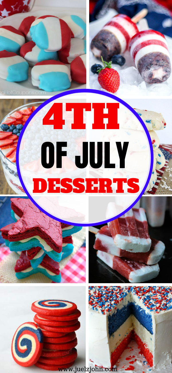 dulces fáciles del 4 de julio
