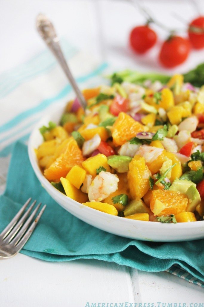 ceviche de camaron tropical
