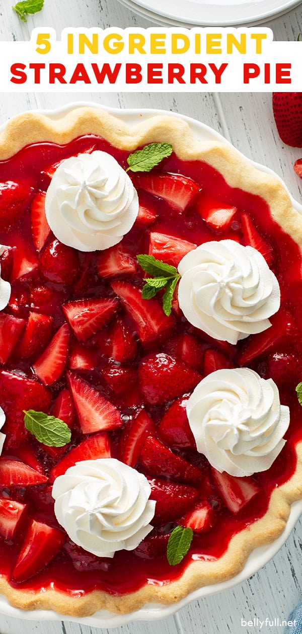 Alfiler de pastel de fresas de 5 ingredientes
