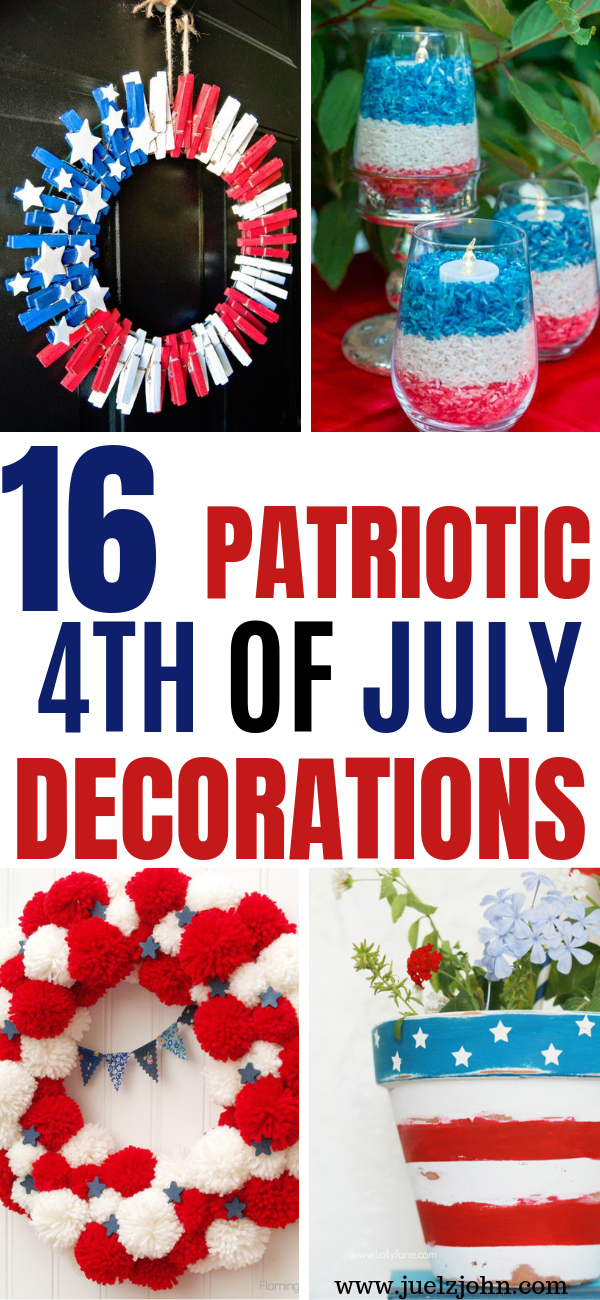 decoración del 4 de julio