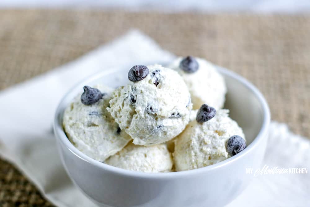 Bombas de grasa de masa de galletas cetogénicas