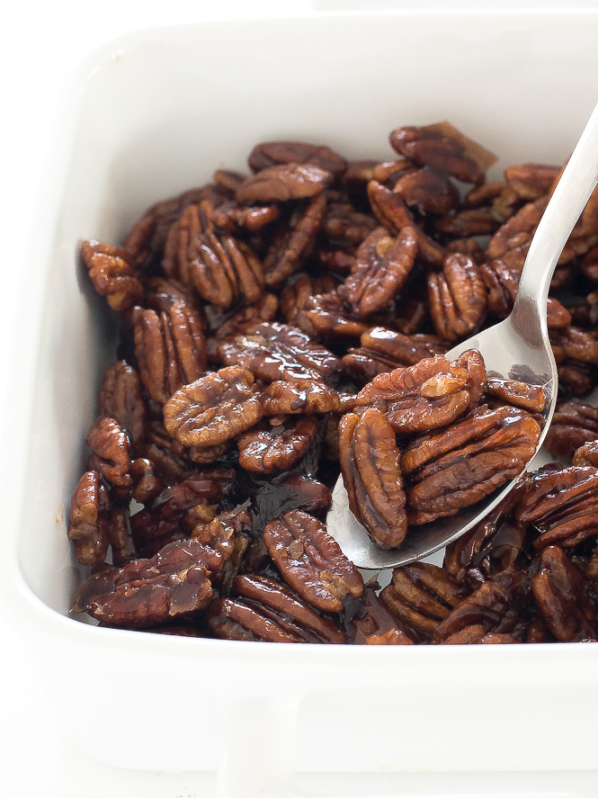 Pecan de arce confitado | chefsavvy.com
