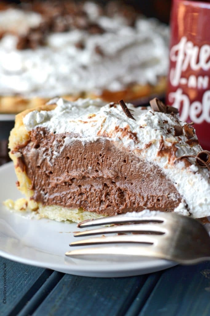 pastel de crema de chocolate
