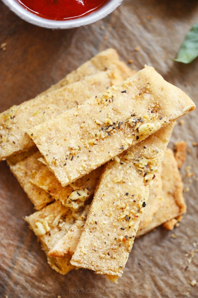 Galletas de ajo en rodajas sin gluten
