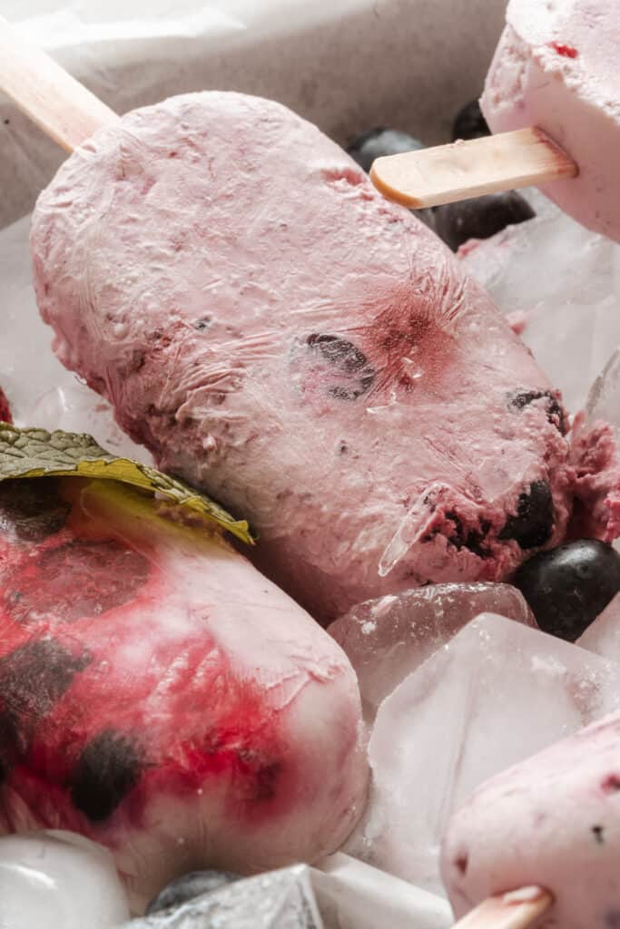 paletas de frutos rojos
