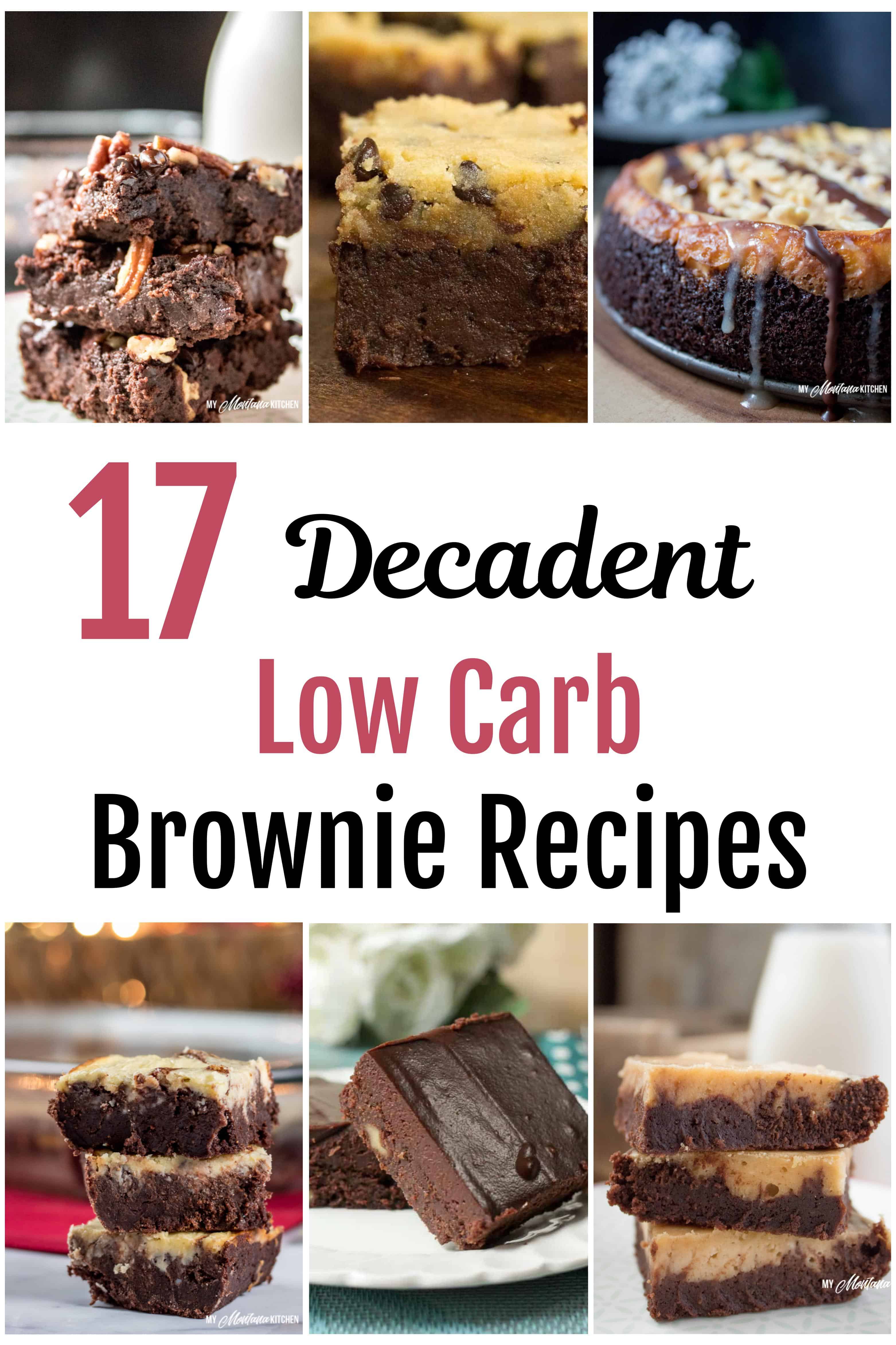 Estos brownies decadentes, peludos y bajos en carbohidratos satisfarán ese antojo de