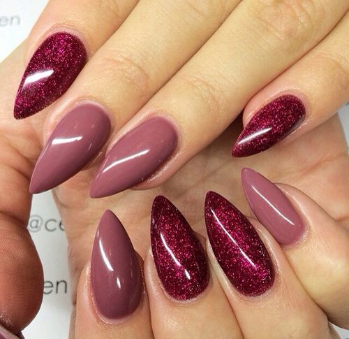 diseño de uñas del día de san valentín