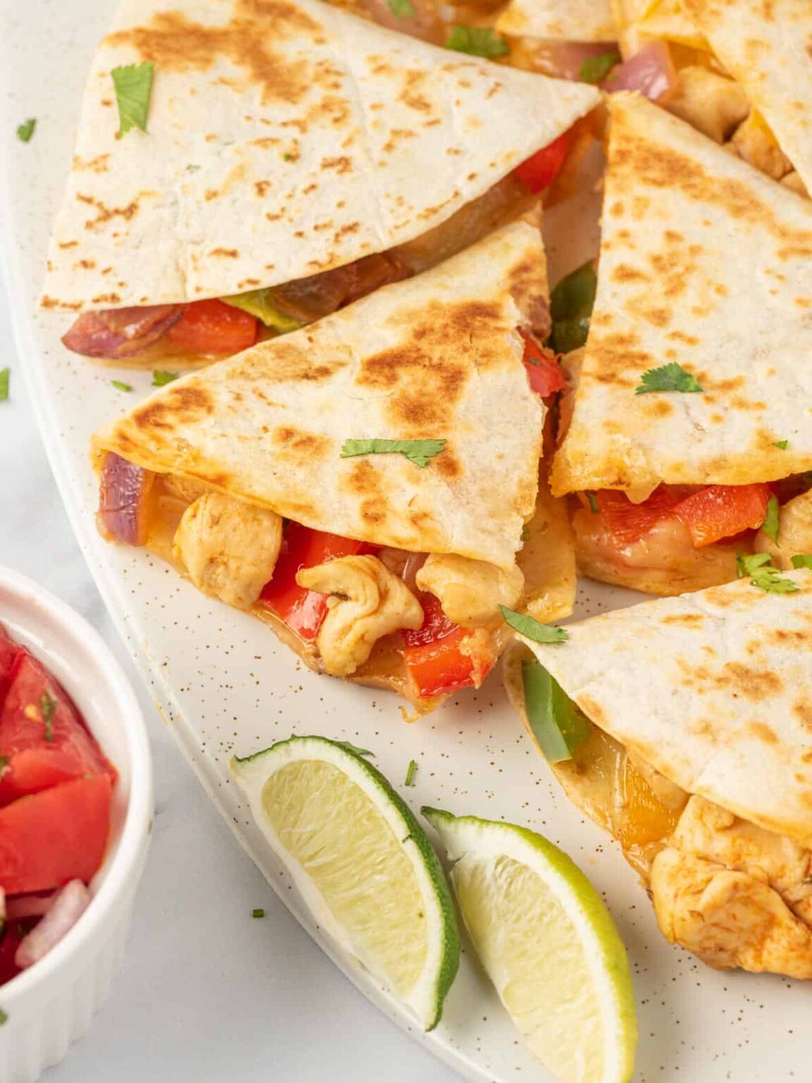 Las mejores quesadillas de fajita de pollo Cocina Facil