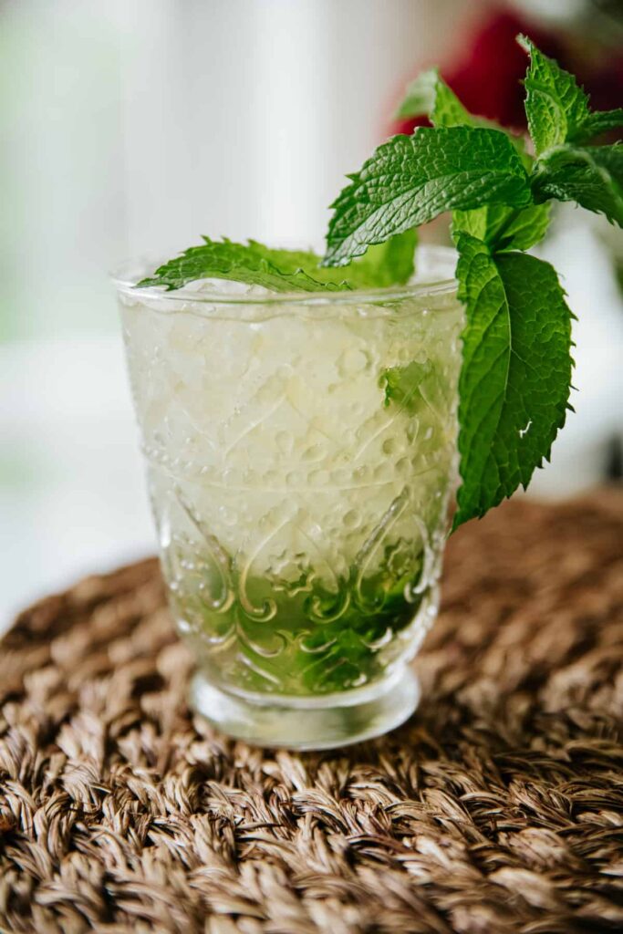Receta clásica de julepe de menta Cocina Facil